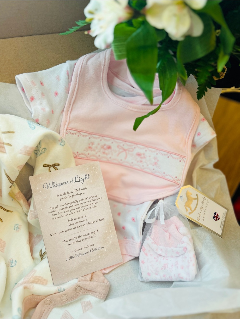 Baby Girl Gift Set 0-3M 3-6M Pink Floral Layette NWOT - Picture 3 of 8